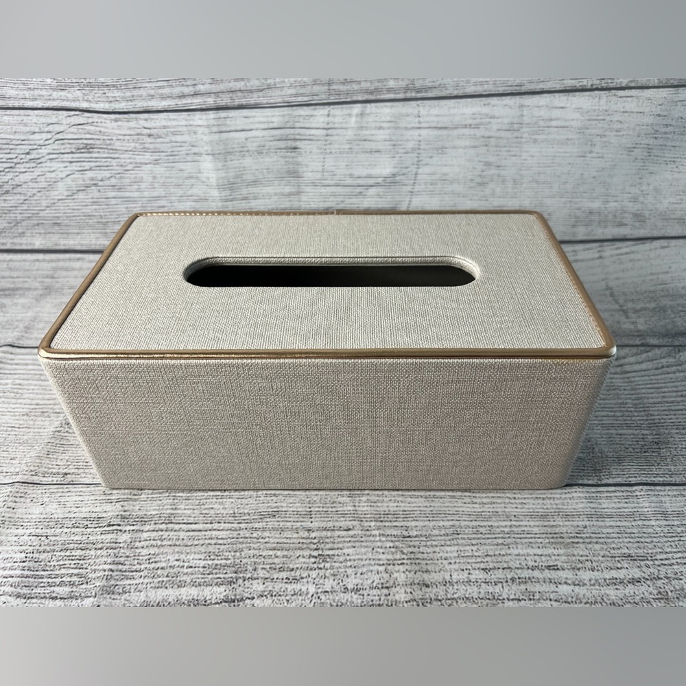 Elegant Beige Tissue Box Cover